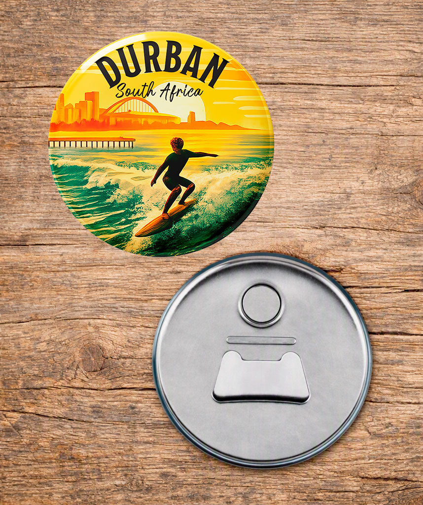 Durban Surfing - South African Fridge Magnet