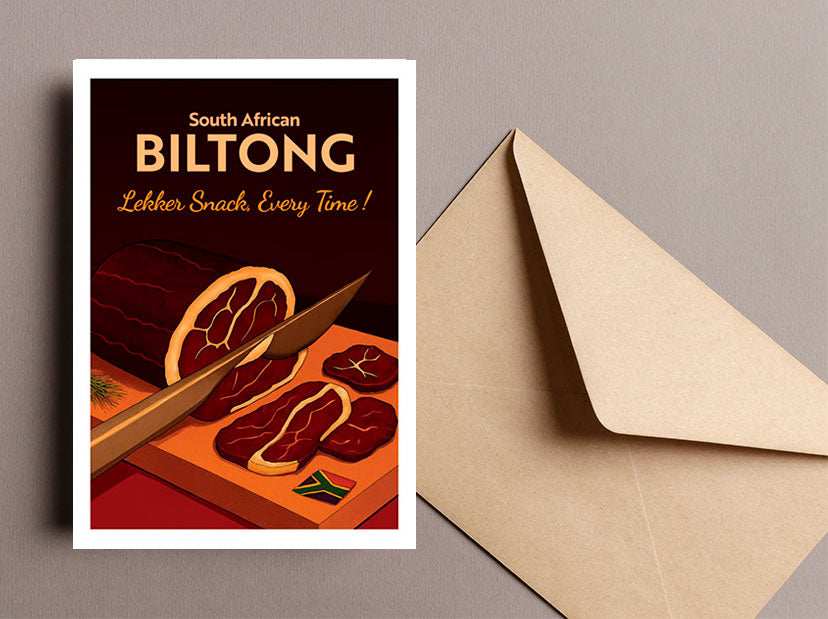 Biltong - South African Greeting Card