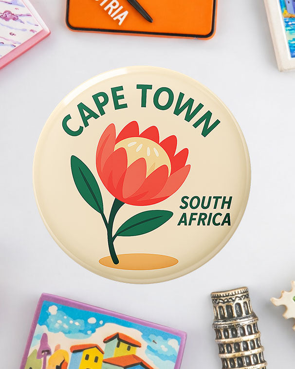 Protea Flower - South African Fridge Magnet