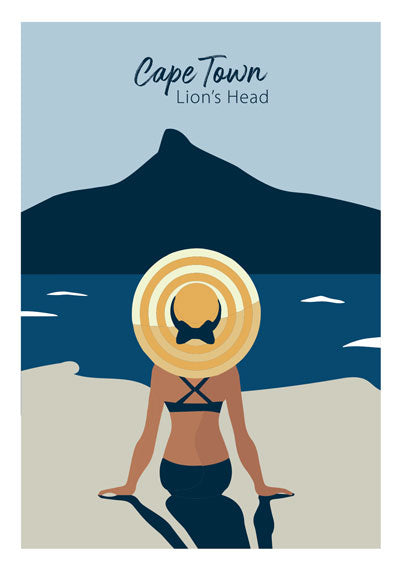 Lion's head - South African Poster