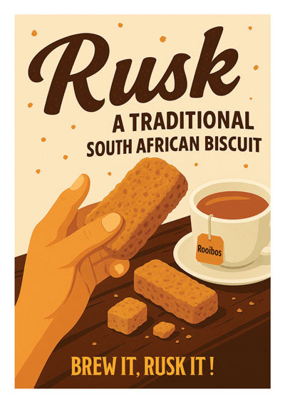 Rusk & rooibos - South African Poster