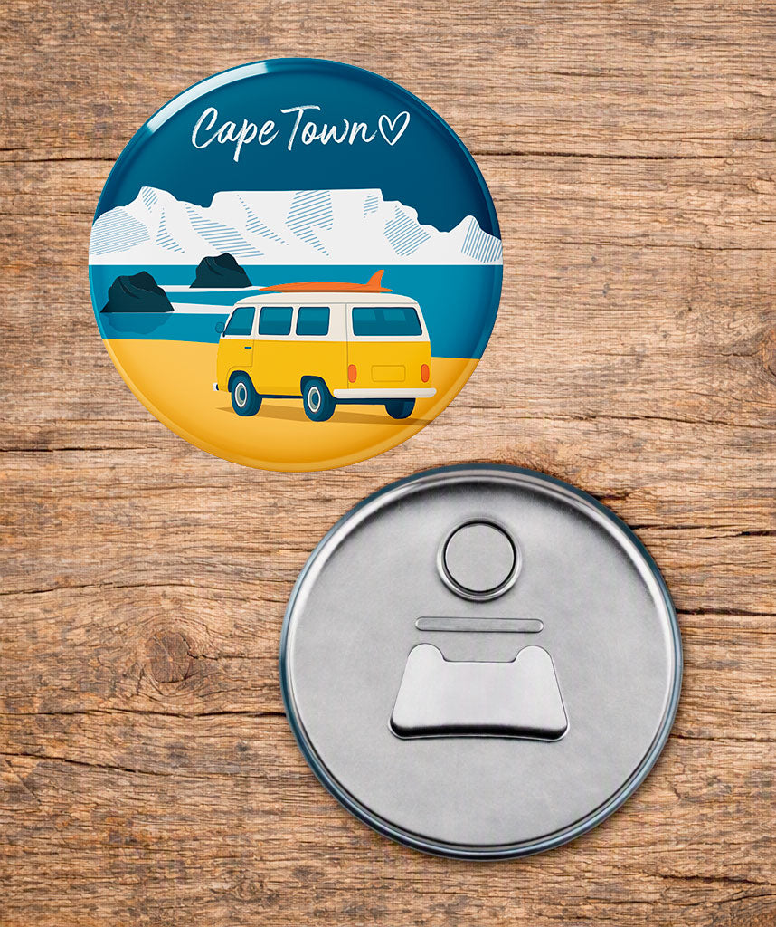 Cape Town Kombi - South African Fridge Magnet