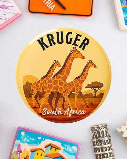 Kruger National Park - Giraffes -South African Fridge Magnet