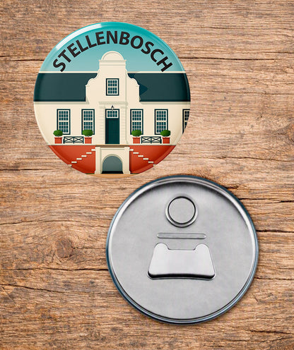 Stellenbosch - Cape Dutch House - South African Fridge Magnet