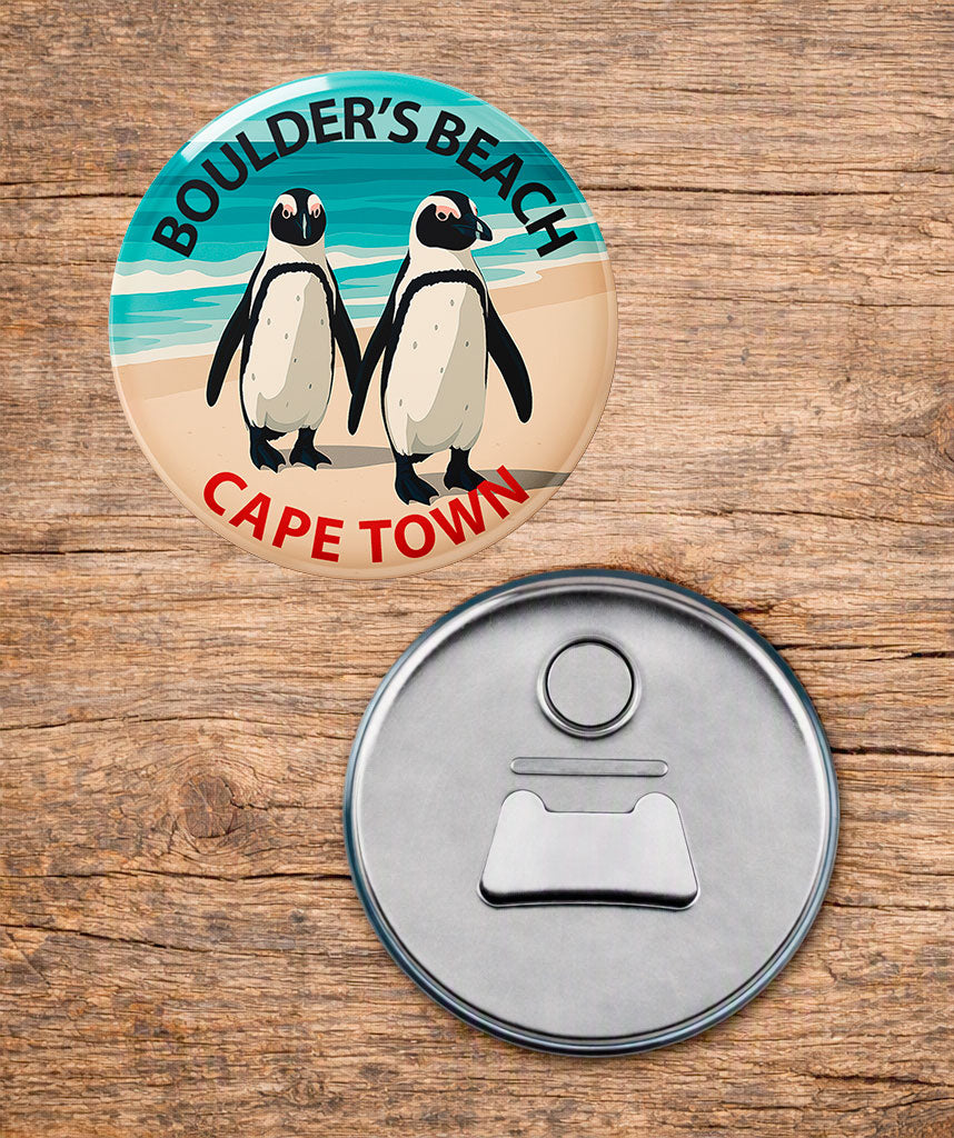 Boulders Beach Penguins - South African Fridge Magnet