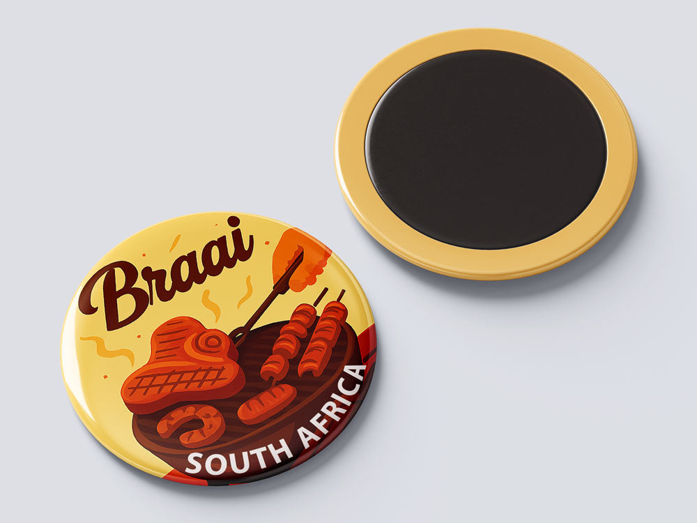 Braai - South African Fridge Magnet