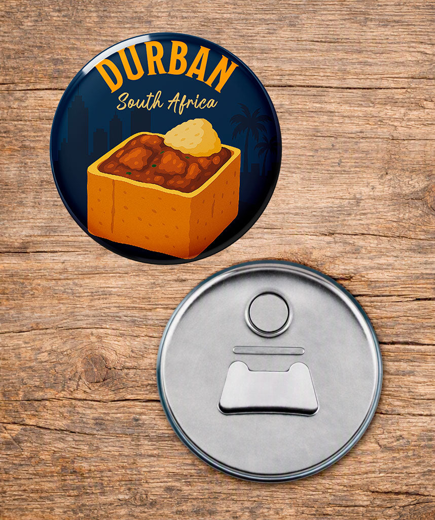 Bunny Chow Durban - South African Fridge Magnet