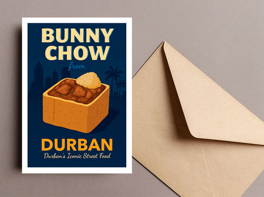 Bunny Chow - South African Greeting Card