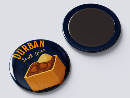 Bunny Chow Durban - South African Fridge Magnet