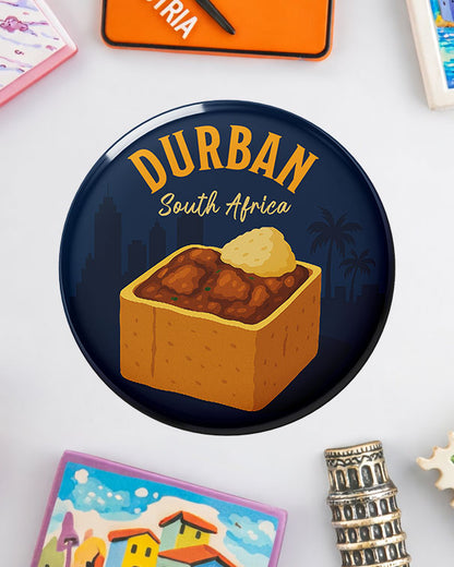 Bunny Chow Durban - South African Fridge Magnet