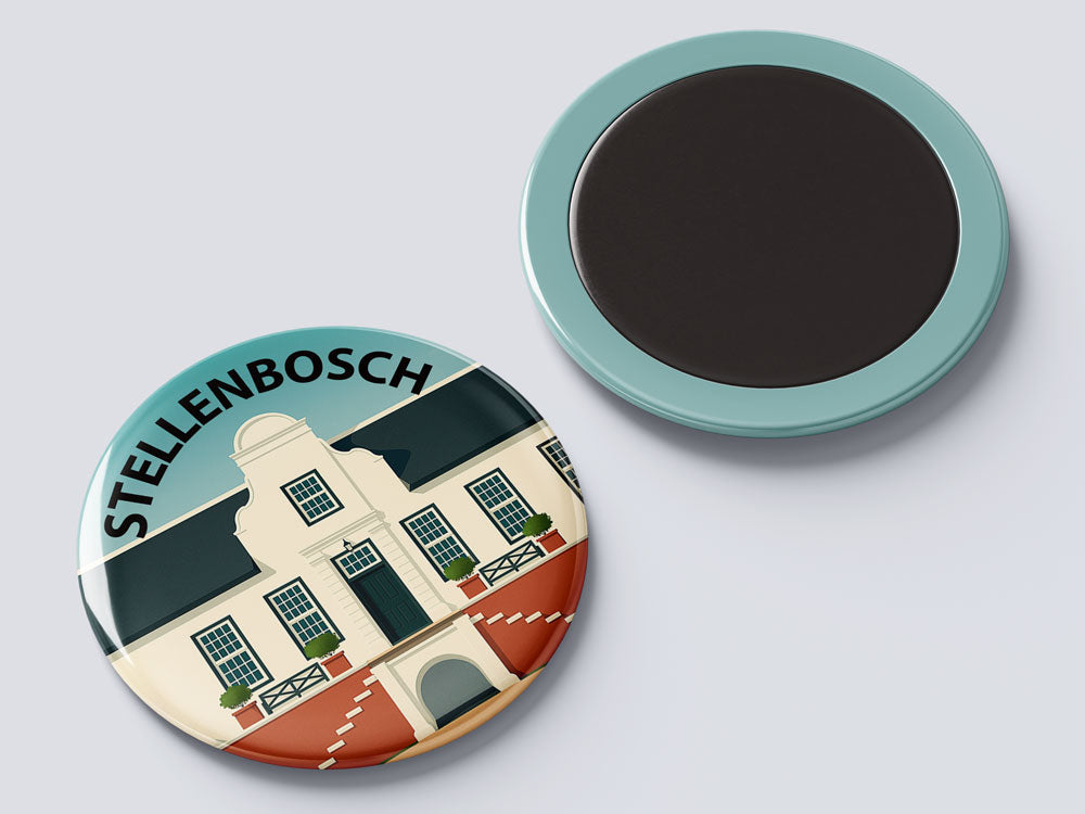 Stellenbosch - Cape Dutch House - South African Fridge Magnet