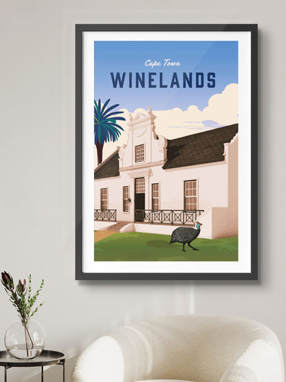 Cape Town Winelands Poster - South African Posters