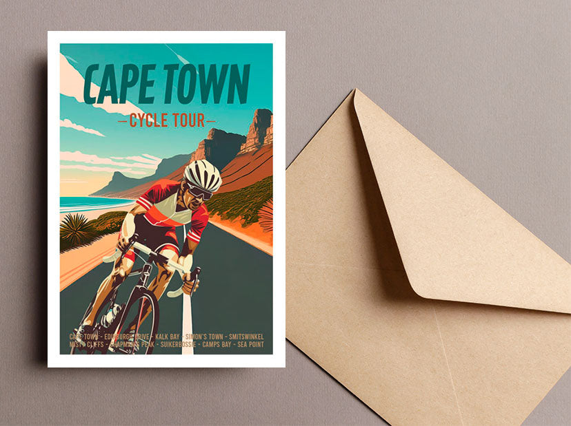 Cycle Tour - South African Greeting Card