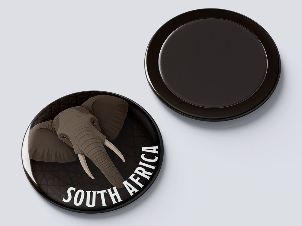Elephant Portrait - South African Fridge Magnet