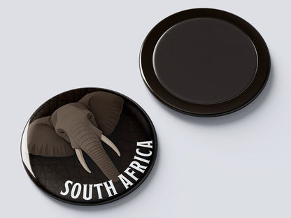 Elephant Portrait - South African Fridge Magnet