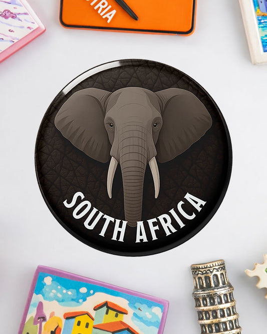 Elephant Portrait - South African Fridge Magnet