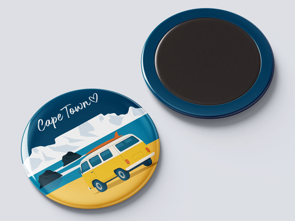 Cape Town Kombi - South African Fridge Magnet
