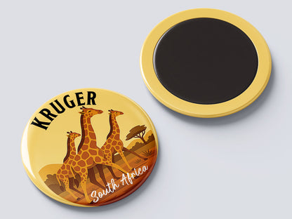 Kruger National Park - Giraffes -South African Fridge Magnet