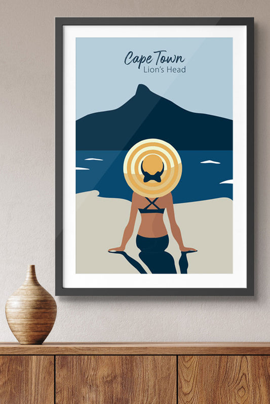 Lion's head - South African Poster