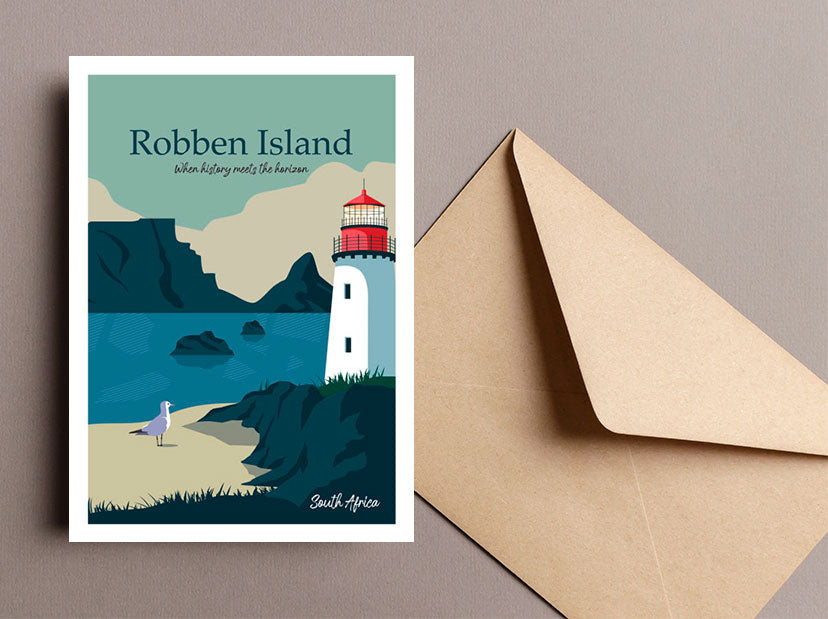 Robben Island - South African Greeting Card