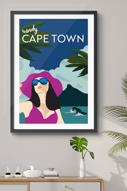 Windy Cape Town - South African Poster
